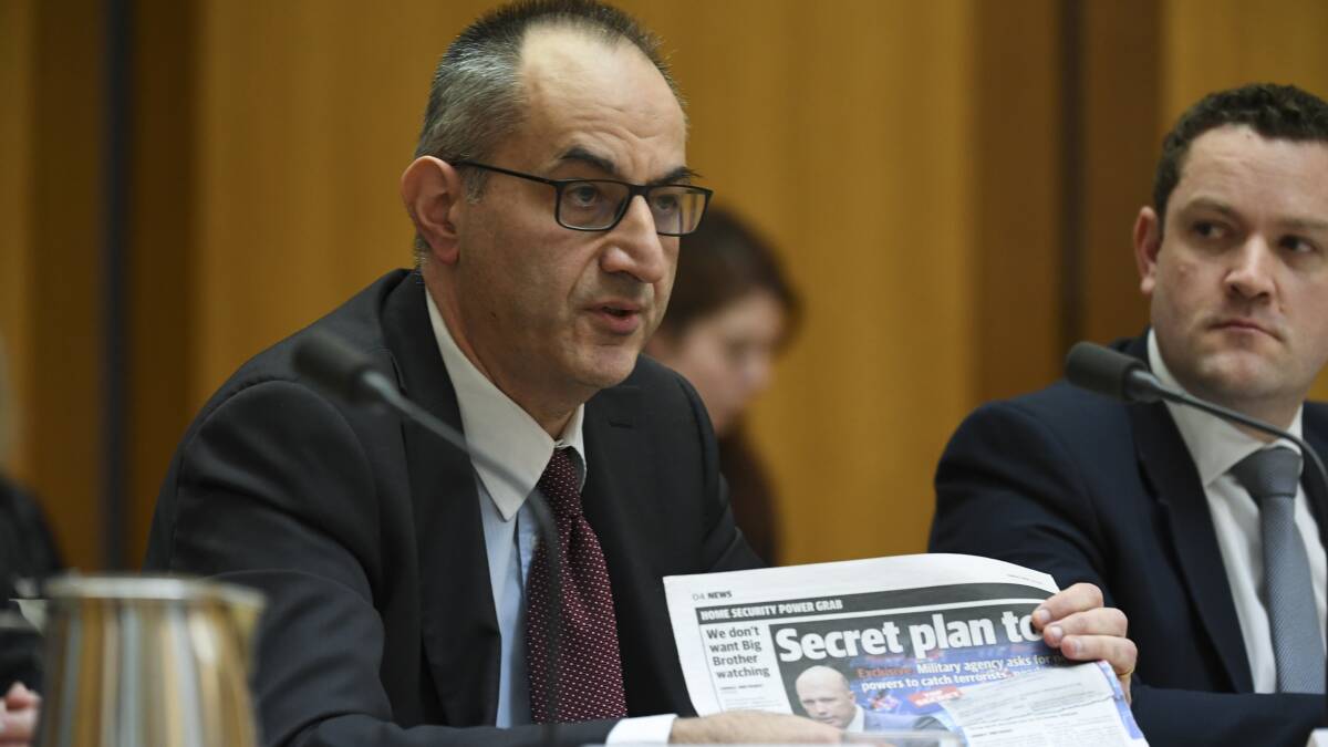 Home Affairs Department Secretary Mike Pezzullo. Picture: Lukas Coch.