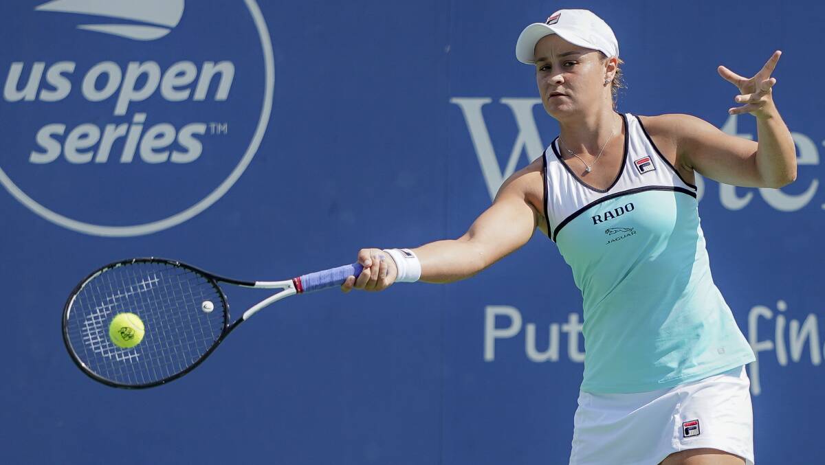 Ashleigh Barty had another tough battle in Cincinatti before moving through to the semi-finals. Picture: AP