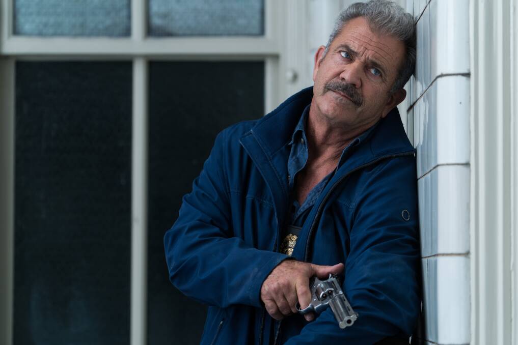 Mel Gibson as Detective Brett Ridgeman in Dragged Across Concrete. 