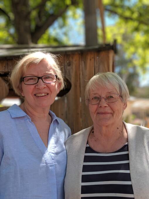 University Preschool and Childcare Centre at the ANU's assistant director Eileen Webster, who has worked at the centre for 44 years, and Mirja Havvisto who has worked with the children for 29 years.