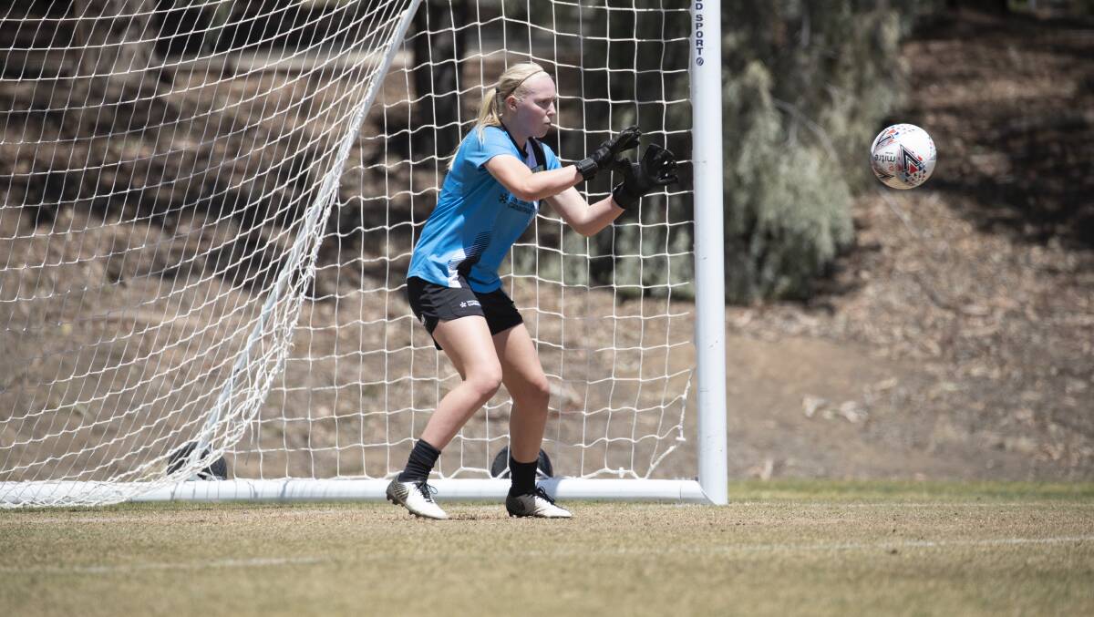 Goalkeeper Sally James is edging closer to her Canberra United return from injury. Picture: Sitthixay Ditthavong