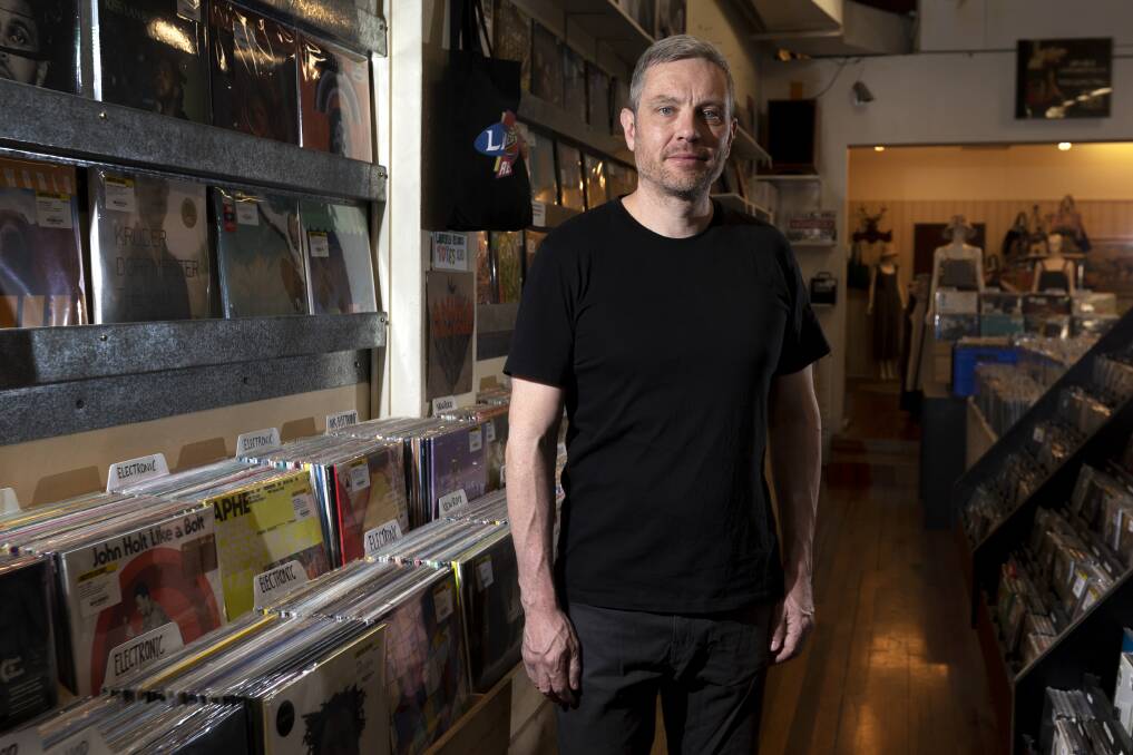 Landspeed Records co-owner Blake Budak is celebrating his stores 25th anniversary. Picture: Sagi Biderman