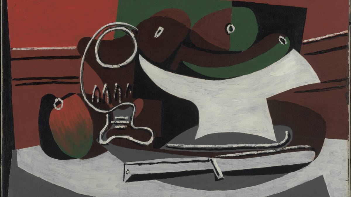 Pablo Picasso, Still life [Nature mort] 1924. Part of the Matisse Picasso exhibition at the NGA.