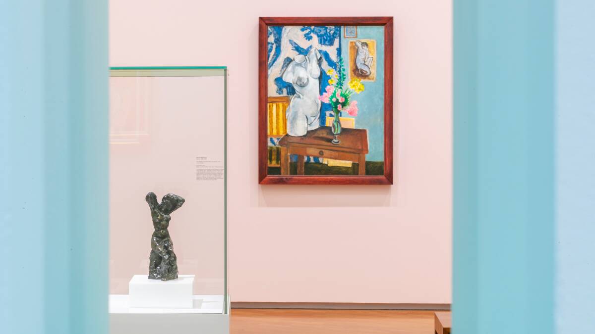 Installation view of Matisse & Picasso featuring works by Henri Matisse, National Gallery of Australia, Canberra, 2019