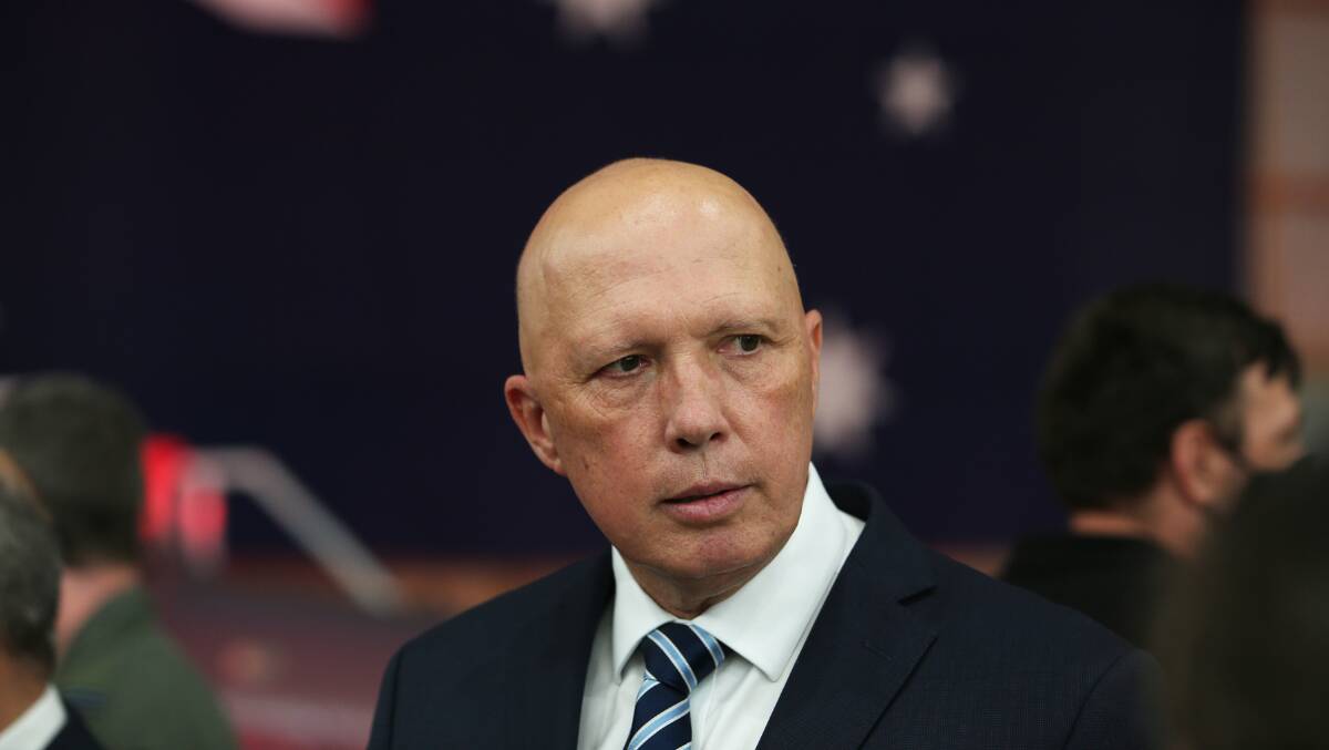 Peter Dutton, now Opposition Leader, described inclusive morning teas in the Defence department as a 'woke agenda'. Picture: Peter Lorimer