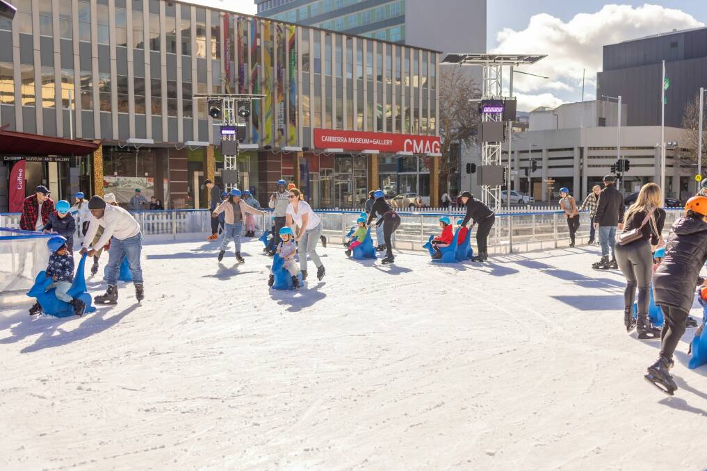 This years event features Winter in the Citys largest ever ice-skating rink in Civic Square. Picture Buda Arnedo