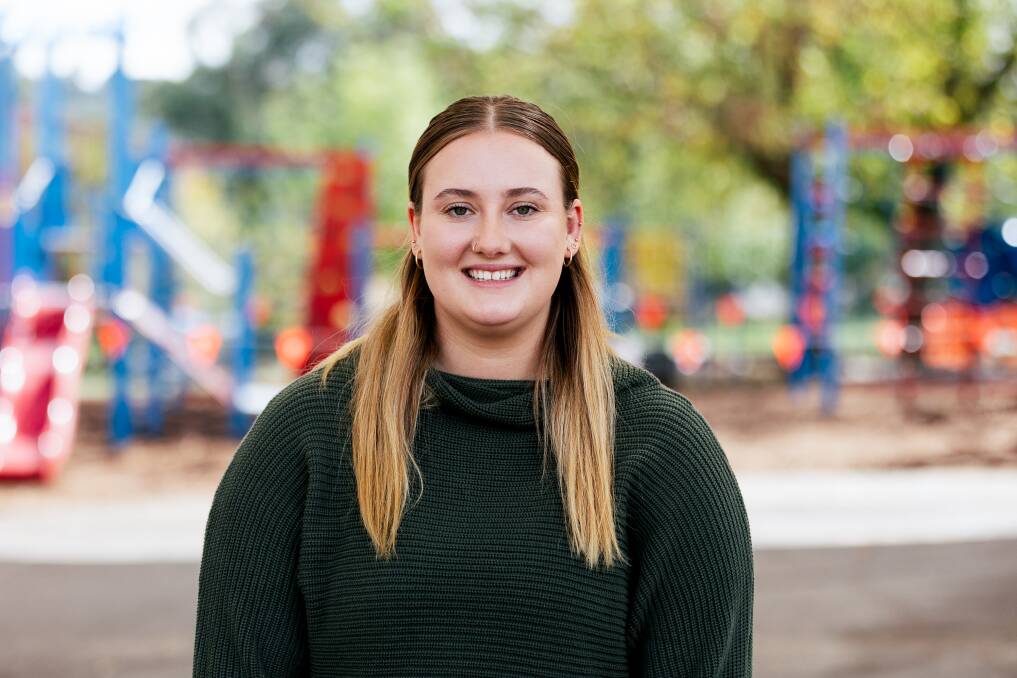 Imogen Bailey is in her fourth and final year of a Bachelor of Primary Education at the University of Canberra and is already working in a local school on a Restricted Permit to Teach. Picture Liam Budge