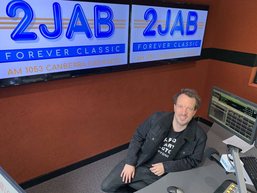 2CA programme director Chris Beckhouse ahead of the radio station's name change to 2JAB. Picture: Supplied