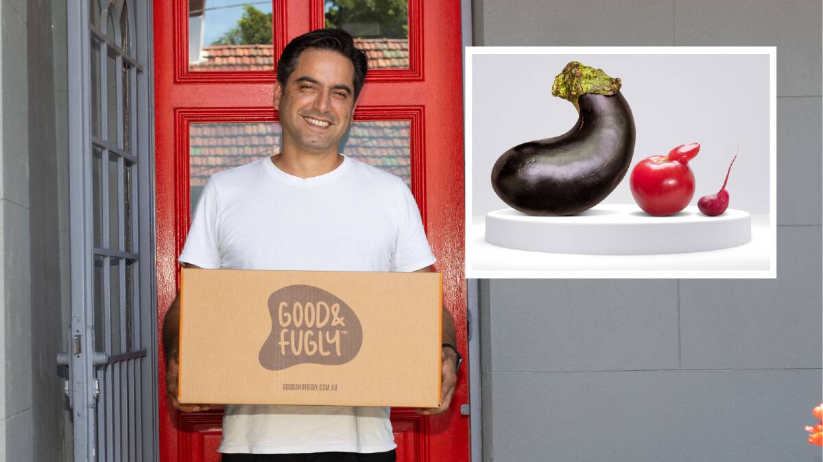 Good and Fugly founder Richard Tourino. The produce company uses fruit and veg that would otherwise end up in landfill because they aren't "prefect" enough for supermarkets. Pictures supplied