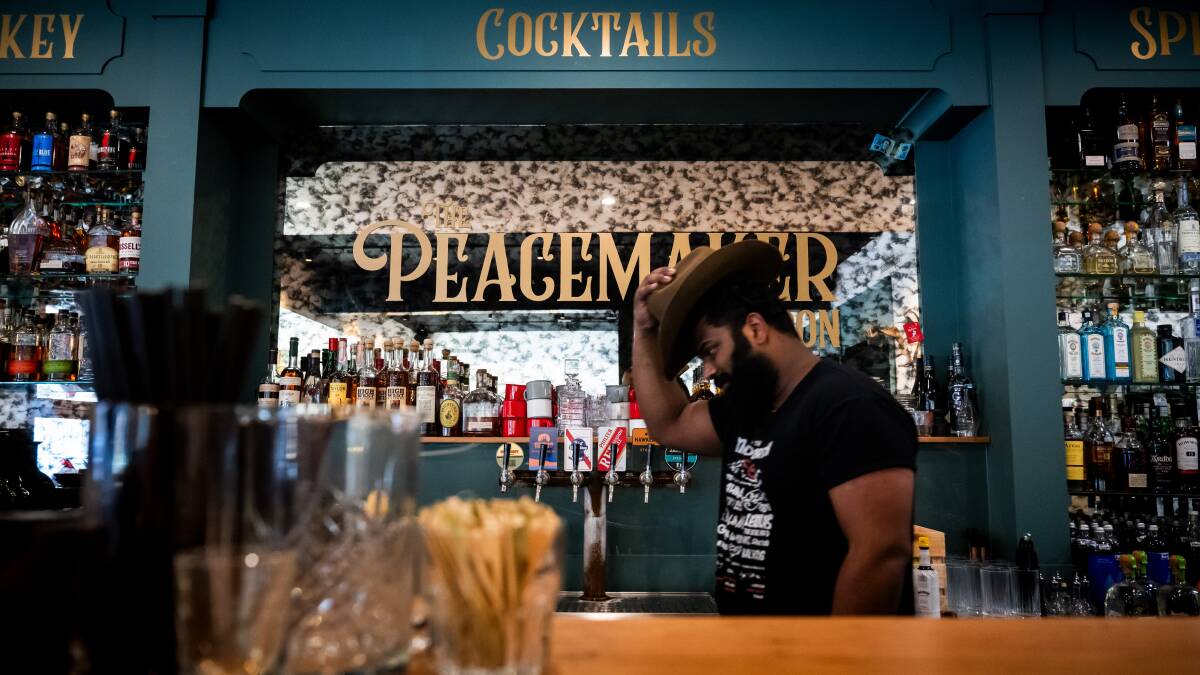 The Peacemaker Saloon focuses on American whiskeys. Picture by Elesa Kurtz