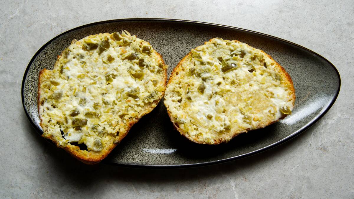 Jalepeno garlic bread. Picture by Elesa Kurtz
