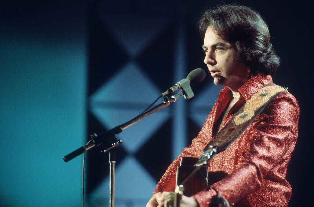 Neil Diamond performing in 1974. Picture Getty Images 