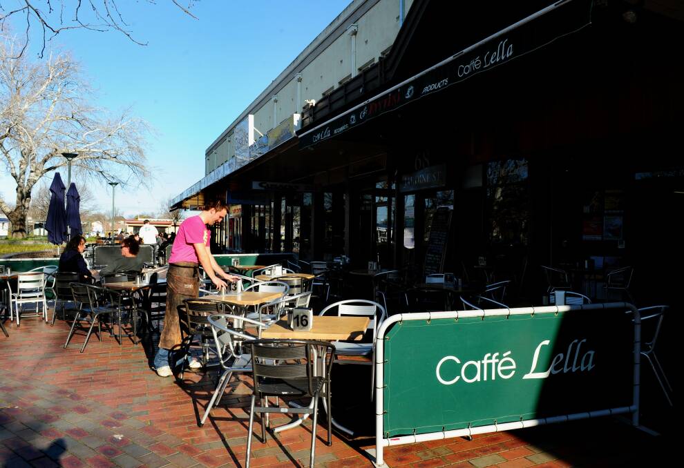 Caffe Lella in Kingston's Green Square in 2010. Picture by Melissa Adams.
