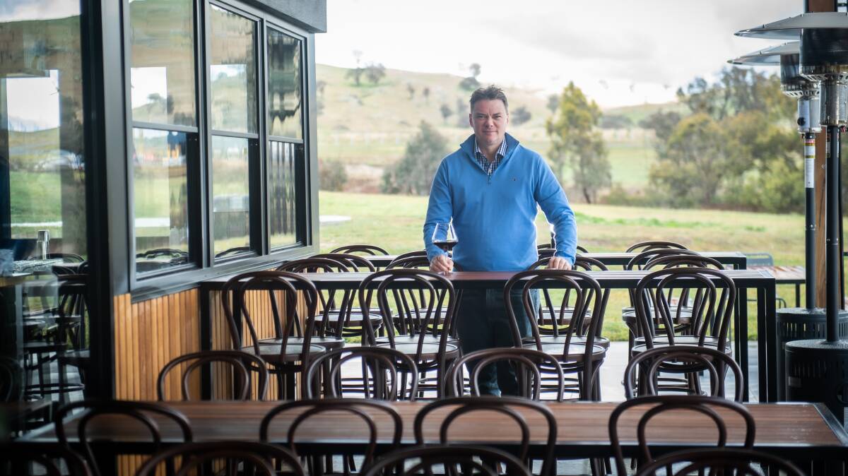 Winemaker Nick O'Leary in the new cellar door Heywood. Picture by Karleen Minney