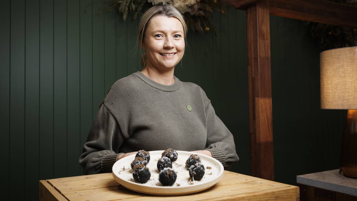 Beltana Farm co-owner Alice O'Mara inside the new truffle store. The project came about with the help of funding from the ACT Government. Picture by Keegan Carroll