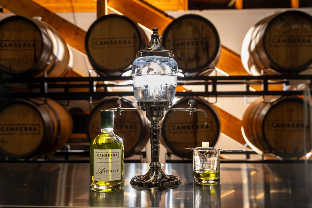 The Canberra Distillery is about to release an absinthe. Picture by Sitthixay Ditthavong