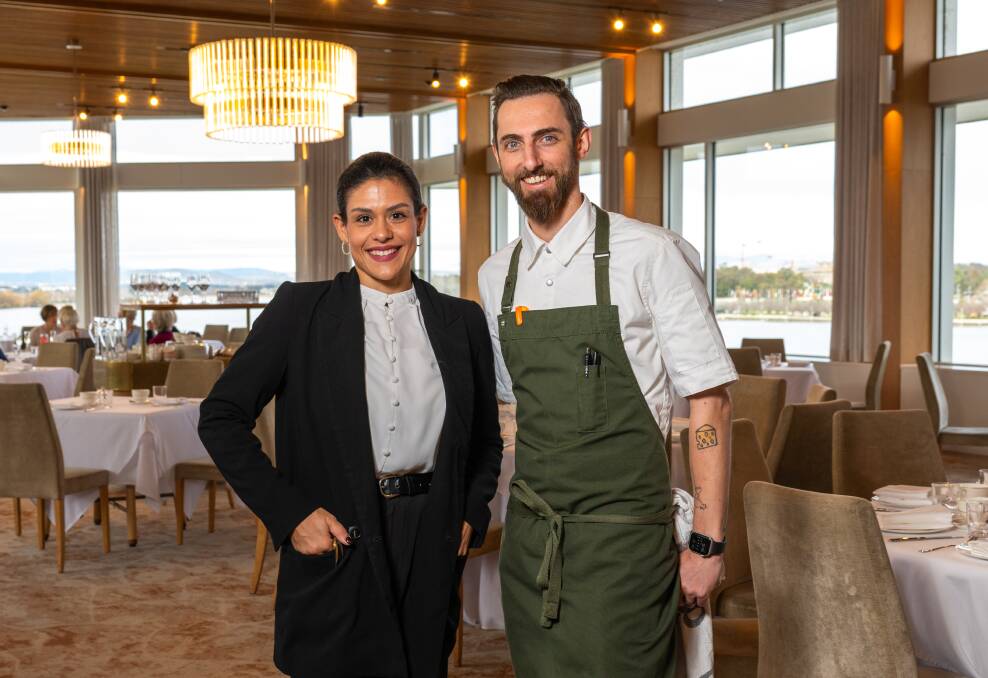 Assistant venue manager Livia Marques with head chef Matthew Ouwerkerk. Picture by Elesa Kurtz
