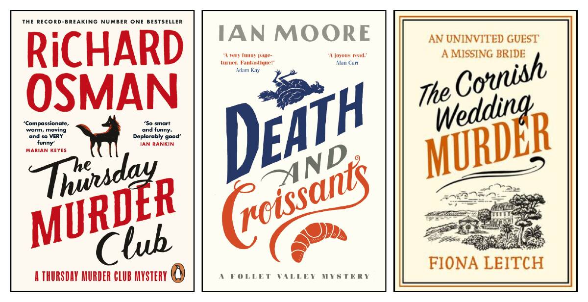 The design for The Thursday Murder Club has inspired other cover designs in the genre. Picture supplied
