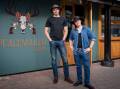 The Peacemaker Saloon co-owners, Stu Inger and Paul Heylin ahead of the bar's grand opening. Picture by Elesa Kurtz