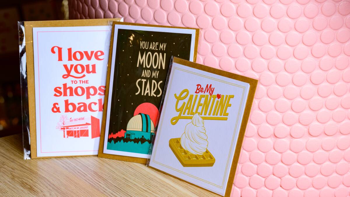 Pop Canberra has a range of cards to send to your Valentine. Picture by Sitthixay Ditthavong