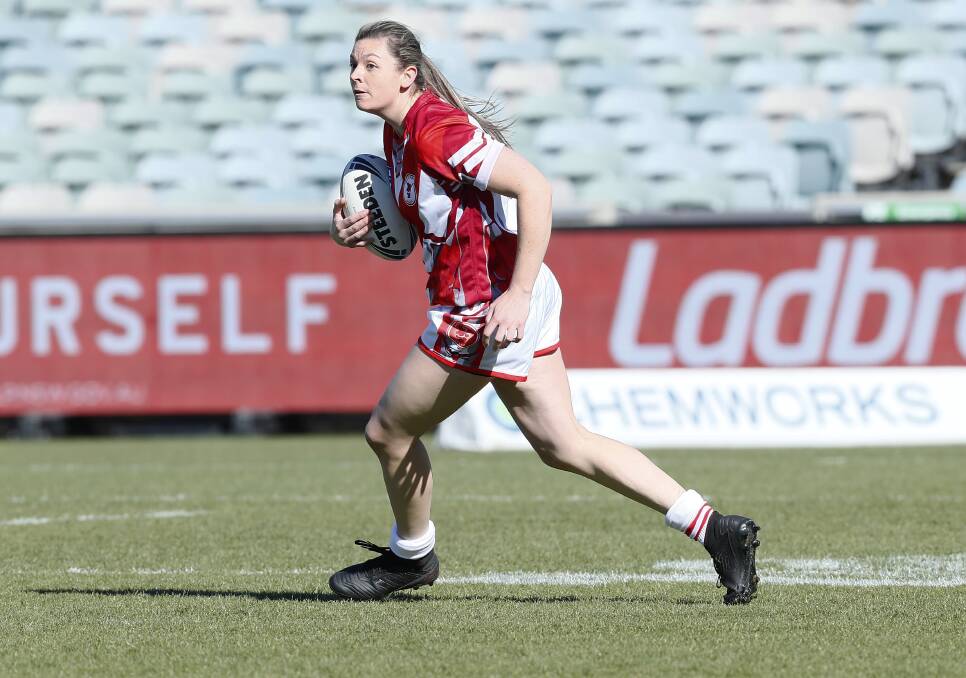 Valleys Dragons fullback Elissa Blowes has made the transition to rugby league. Picture: Keegan Carroll Photgraphy