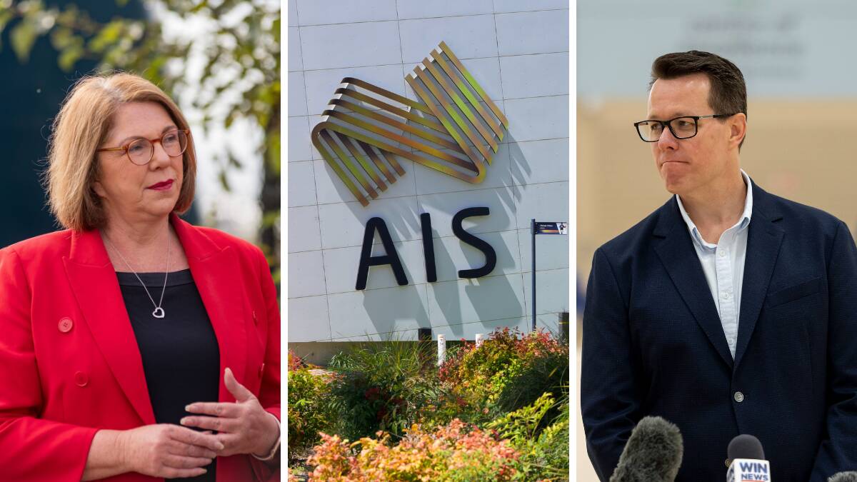 Infrastructure Minister Catherine King, left, and Australian Sports Commission boss Kieren Perkins, right, will likely discuss funding options for the AIS.