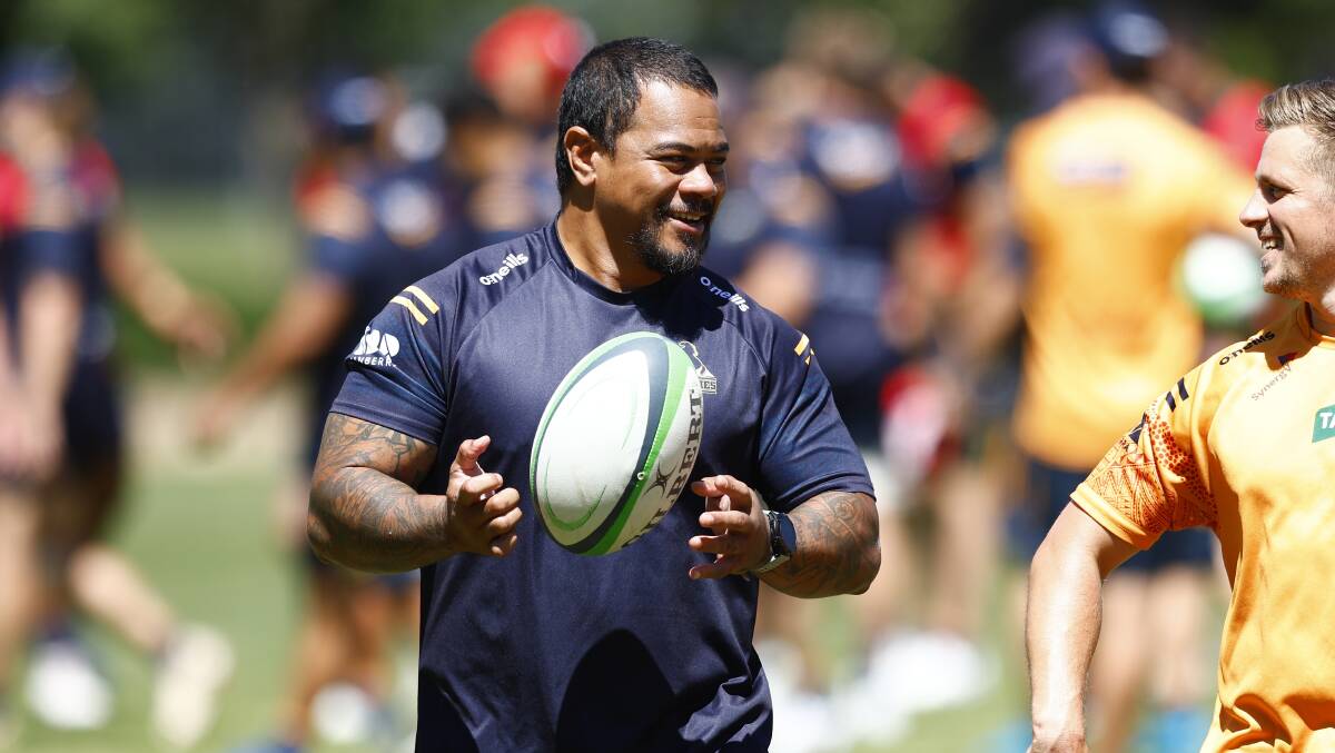 John Ulugia made a comeback as a 37-year-old last week after the Brumbies sent an injury SOS. Picture by Keegan Carroll
