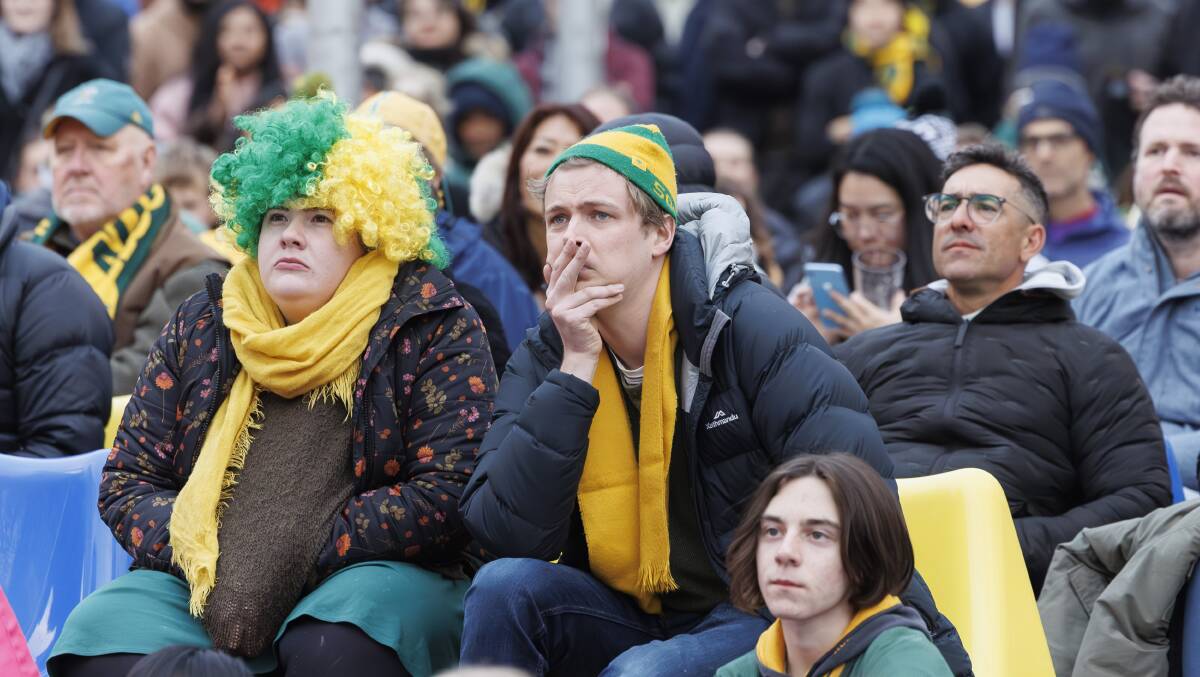 Hundreds of fans are expected to watch the Matildas' semi-final at Garema Place. Picture by Keegan Carroll