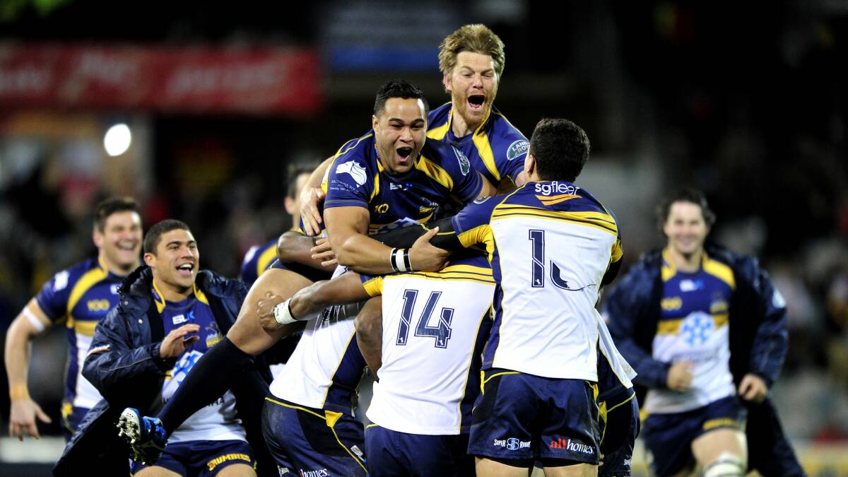 The Brumbies became the first provincial team in more than 40 years to beat the Lions on the 2013 tour. Picture by Melissa Adams