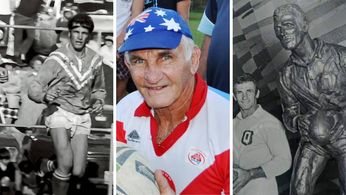 Brian Bourke played for the Queanbyean Blues and was still coaching in his 70s.