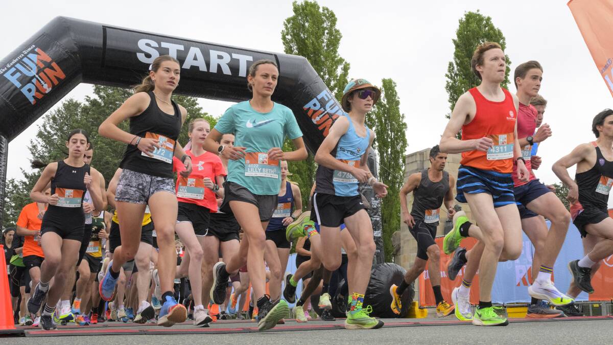 More than 5000 starters will line up in The Canberra Times fun run. Picture by Keegan Carroll