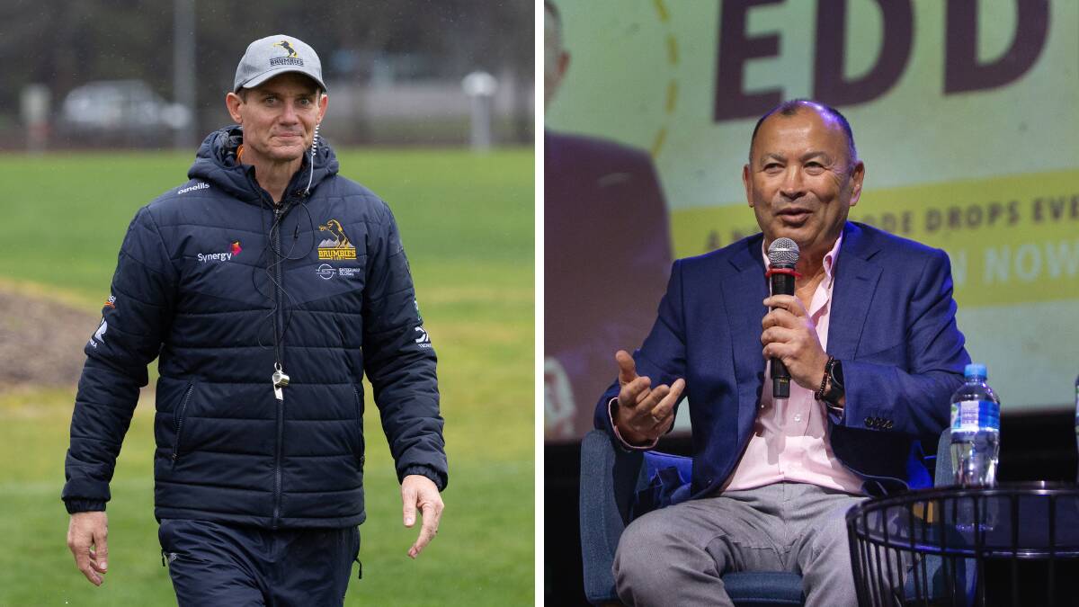 Stephen Larkham, left, is considered one of the leading candidates to replace Eddie Jones, right. Pictures by Gary Ramage, Marina Neil