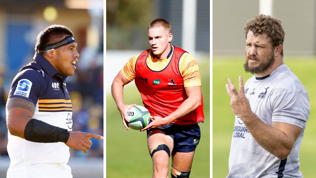 Allan Alaalatoa, left, and James Slipper, right, are Wallabies captaincy contenders while Charlie Cale is set to make his starting debut. Pictures by Keegan Carroll, Gary Ramage