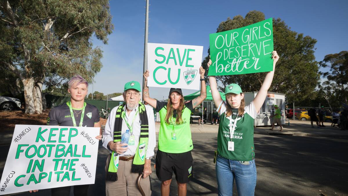 Canberra United fans have vented their frustration at Capital Football. Picture by Sitthixay Ditthavong