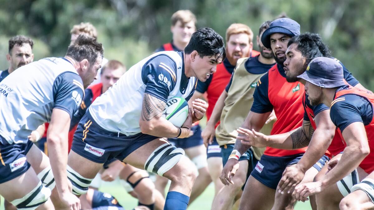 Darcy Swain will get his first start of the season when the Brumbies play the Drua on Friday night. Picture by Karleen Minney