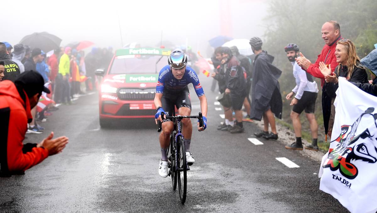 Jay Vine scored his breakthrough win on stage six of the Vuelta a Espana. Picture Getty Images