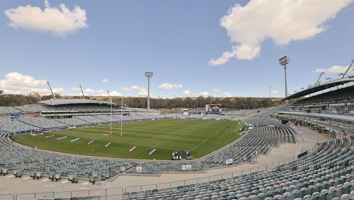 Canberra Stadium is almost 50 years old. Picture by Keegan Carroll