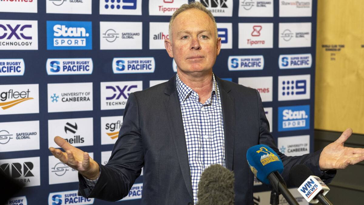 Will he or won't he? Matt Nobbs' time as Brumbies chairman is set to end. Picture by Gary Ramage