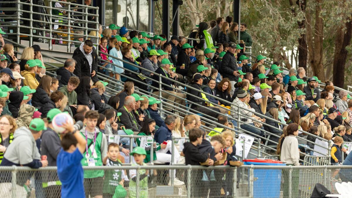 A record crowd watched Canberra United's first home game of the season. Picture by Gary Ramage