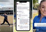 Holly Ferling posted a video of her bowling, prompted a social media troll to bombard her with a misogynistic comment.