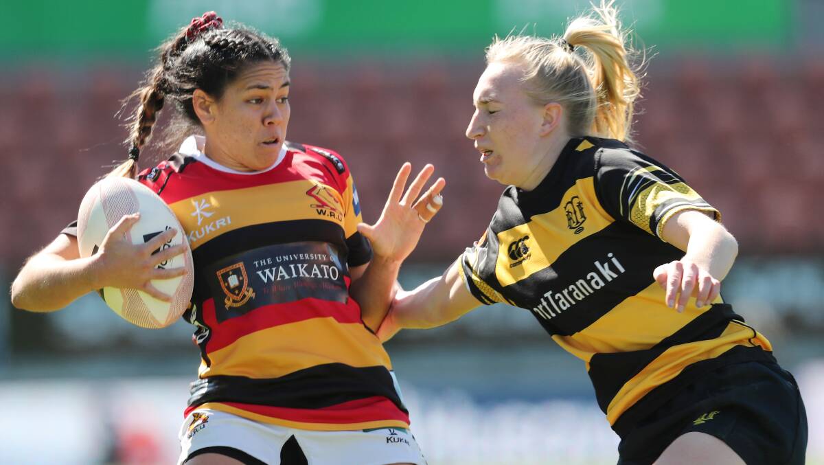 Cheyelle Robins-Reti, left, has made the switch from rugby to the NRLW. Picture Getty Images