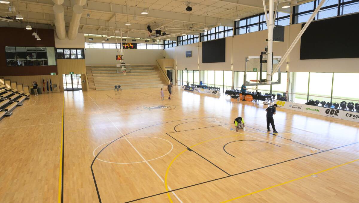 The newly opened school court is one of the best in Canberra. Picture by Keegan Carroll