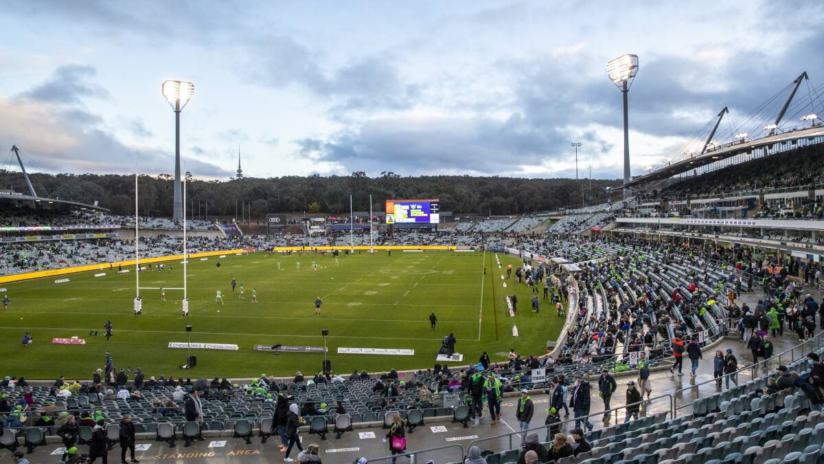 The future of Canberra Stadium hinges on whether the government's venue plan, which is yet to be decided. Pictures by Keegan Carroll, Supplied