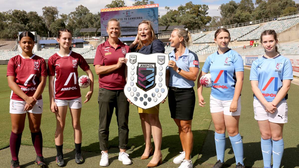 ACT Sport Minister Yvette Berry signed a deal to host the women's State of Origin in 2022. Picture by James Croucher