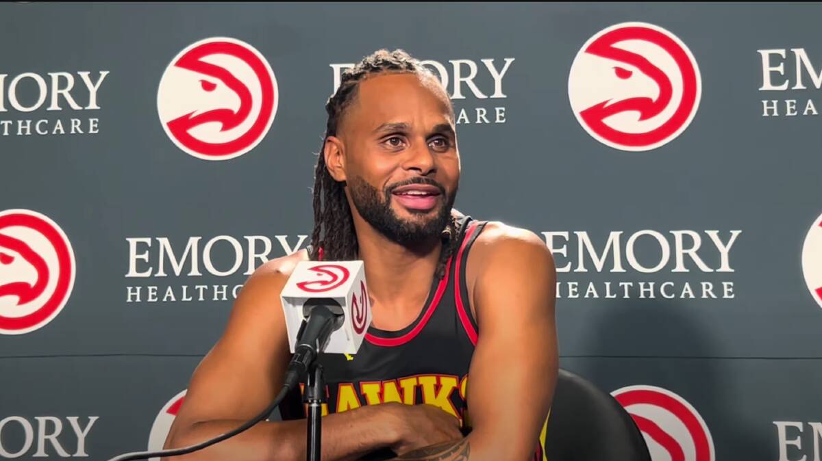 Patty Mills was moved between four teams in 10 days in the off-season, but is comfortable at his new home in Atlanta.