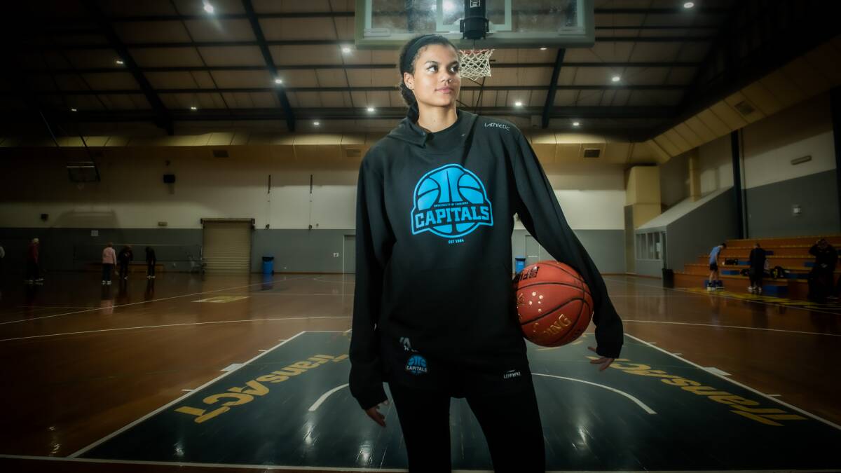 Rae Burrell arrived in Canberra last week to start her WNBL journey. Picture by Karleen Minney