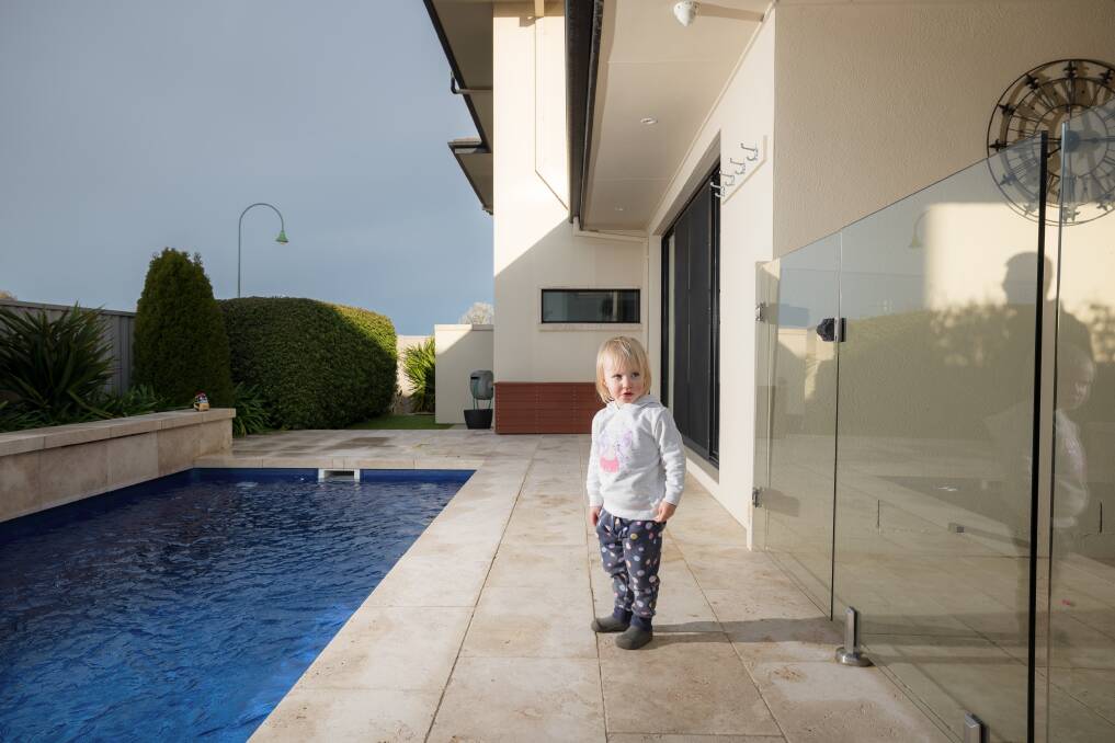 Emjay Breen-Beckenham, 2, at Regan Harrison's home. Picture by Sitthixay Ditthavong