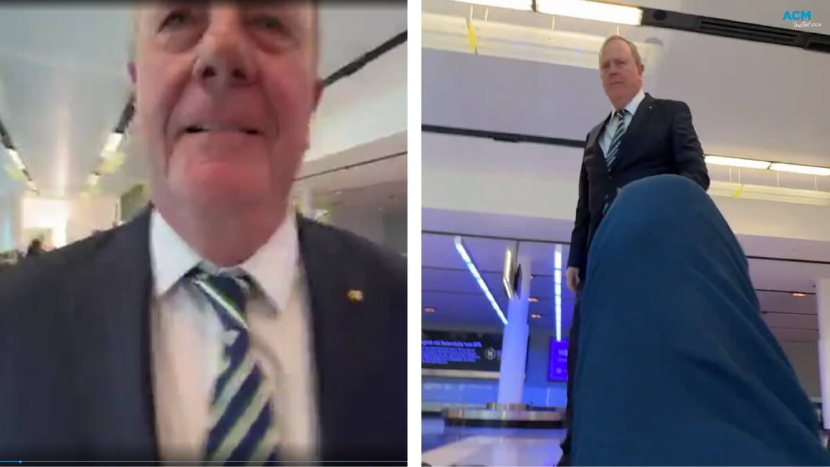 The Peter Costello incident at Canberra Airport this week.