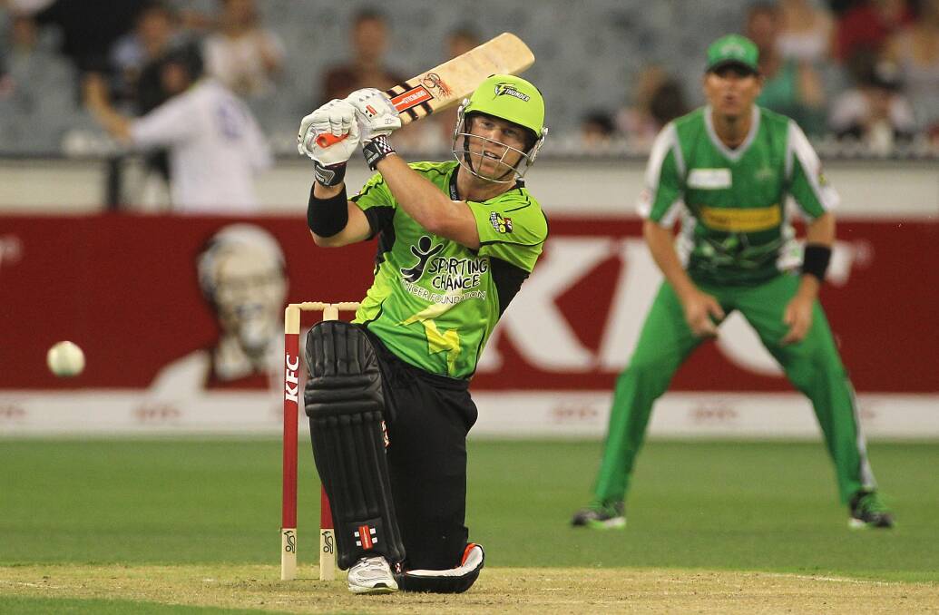 David Warner will play for the Sydney Thunder for the first time in nine years. Picture Getty Images