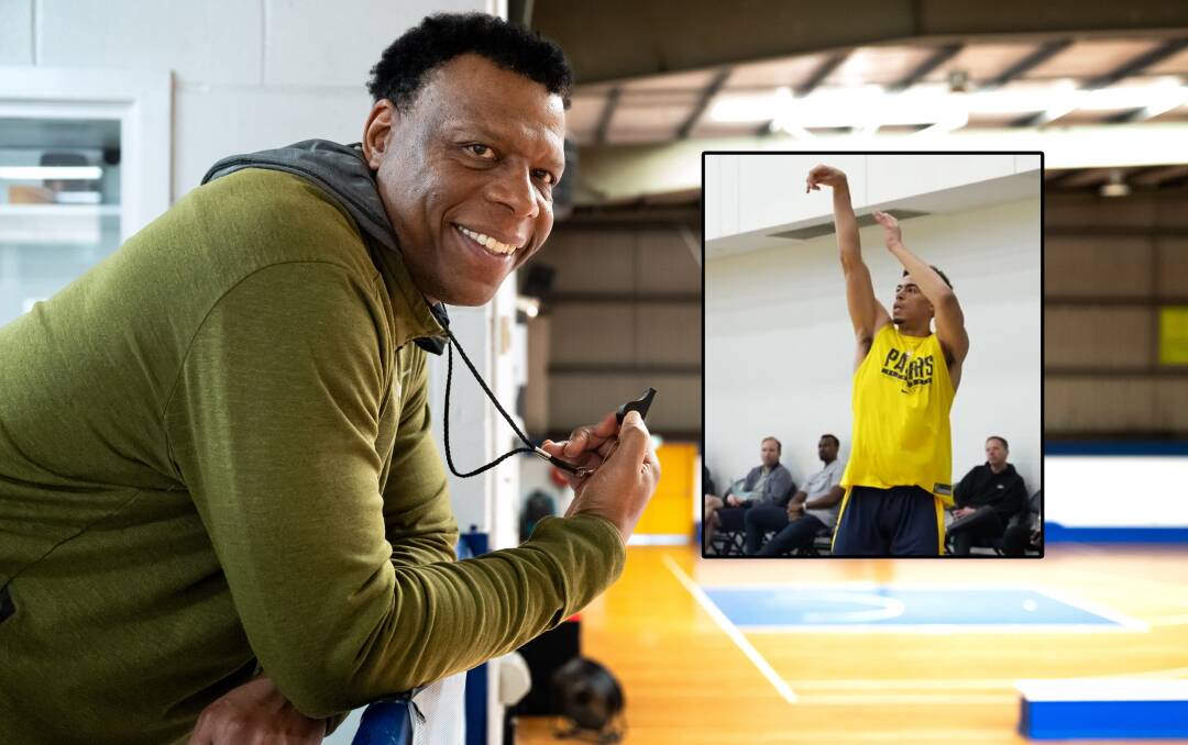 Leonard King couldn't be prouder of his son, Mojave (inset), as he embarks on his rookie season with the Indiana Pacers. Pictures by Elesa Kurtz and supplied
